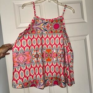 Colorful Patterned Women's Top